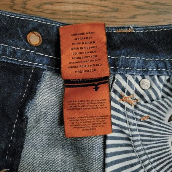 Rock Revival SASHA H32 Shorts Women's Size 29 Bling Pocket Flaps Thick Stitch - Picture 7 of 15